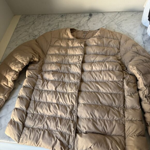 Uniqlo Women's Puffer Jacket | TAN | LARGE - Picture 3 of 9